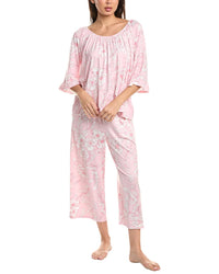 Ellen Tracy Ellen Tracy 2Pc Off-The-Shoulder Top & Wide Leg Pajama Set