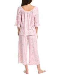 Ellen Tracy Ellen Tracy 2Pc Off-The-Shoulder Top & Wide Leg Pajama Set
