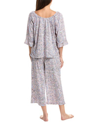 Ellen Tracy Ellen Tracy 2Pc Off-The-Shoulder Top & Wide Leg Pajama Set