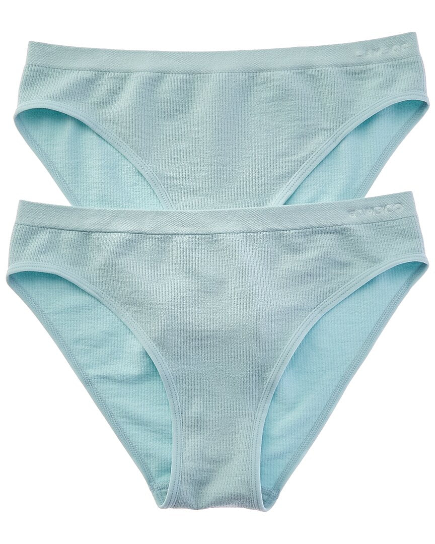 Bamboo Set Of 2 Seamless Waffle Bikini Brief