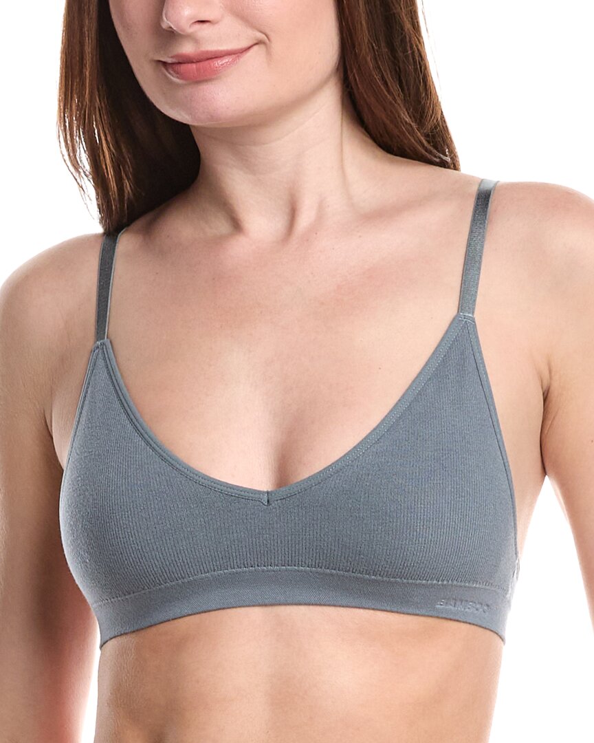 Bamboo 2Pk Seamless Rib Triangle Bralette