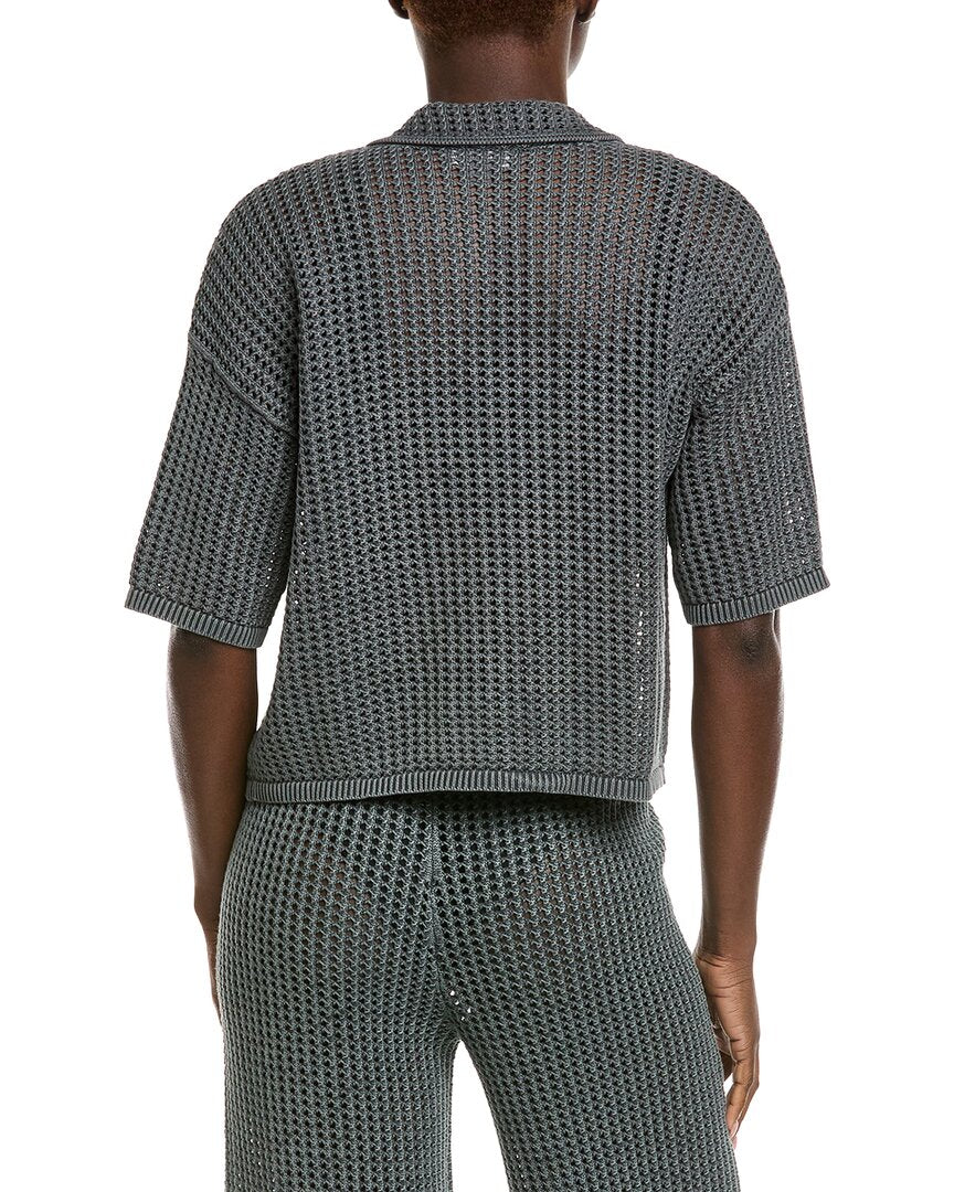Barefoot Dreams Sunbleached Open Knit Shirt