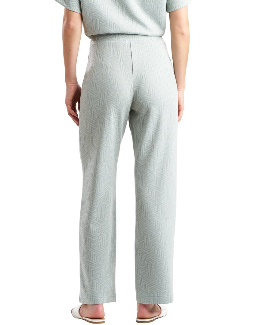 Natori Quilted Geo Knit Jacquard Straight Leg Pant