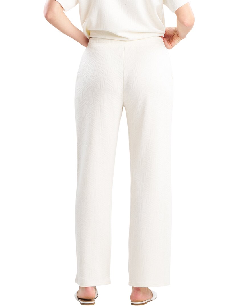 Natori Quilted Geo Knit Jacquard Straight Leg Pant