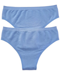 Bamboo Set Of 2 Seamless Waffle Bikini Brief