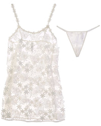 Flora Nikrooz 2Pc All-Over Lace Chemise & Thong Set