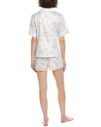 Flora By Flora Nikrooz 2Pc Printed Matte Charmeuse Pajama Set
