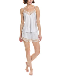 Flora Nikrooz 2Pc Charmeuse Lace Cami & Short Set