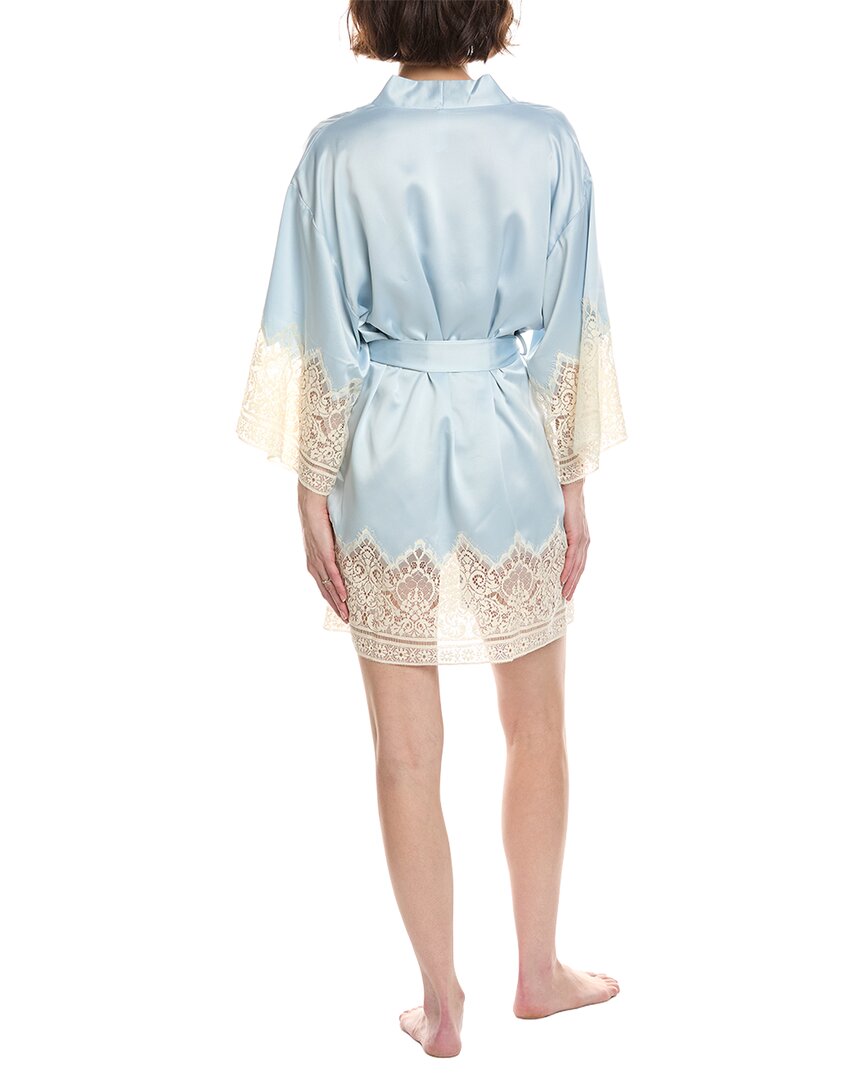 Flora Nikrooz Charmeuse Kimono With Lace