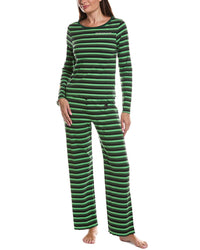 Cozyland by Morgan Lane Cozyland By Morgan Lane 2Pc Elphaba Stripe Long Pajama Set