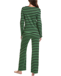 Cozyland by Morgan Lane Cozyland By Morgan Lane 2Pc Elphaba Stripe Long Pajama Set