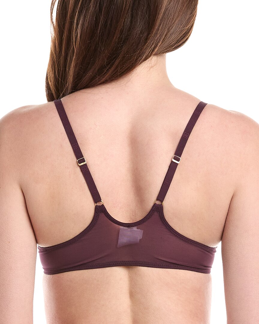 Wolford Sheer Opaque Front Close Plunge Bra