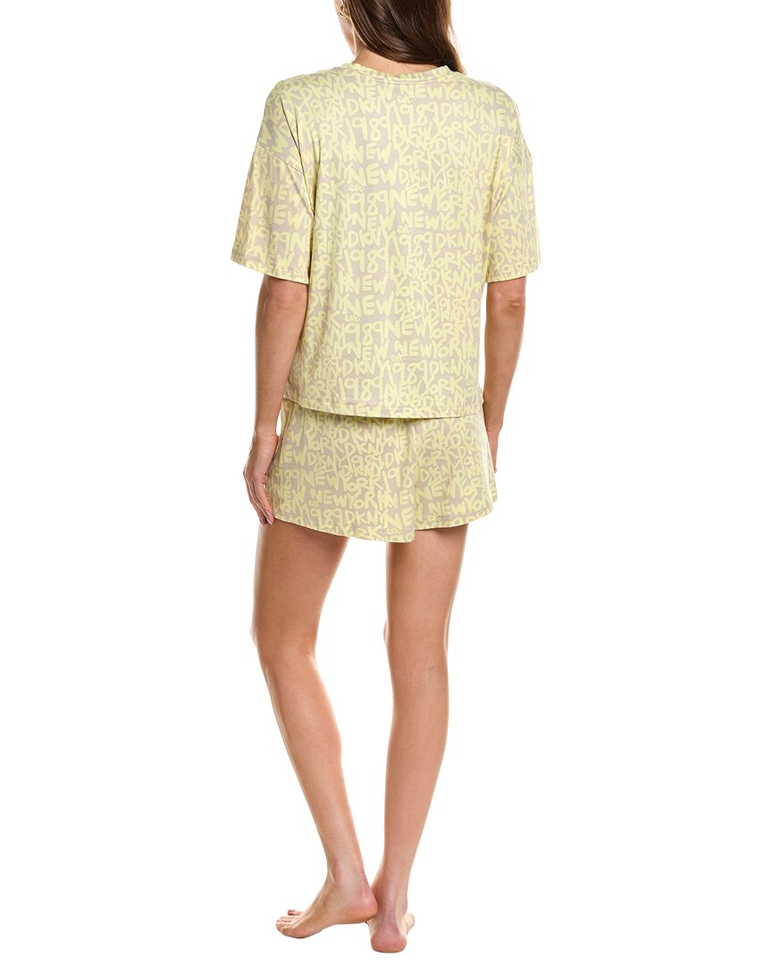DKNY Dkny 2Pc Pajama Boxer & Shirt Set