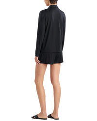 Natori Shangri La Embroidered Notch Short Pj Set