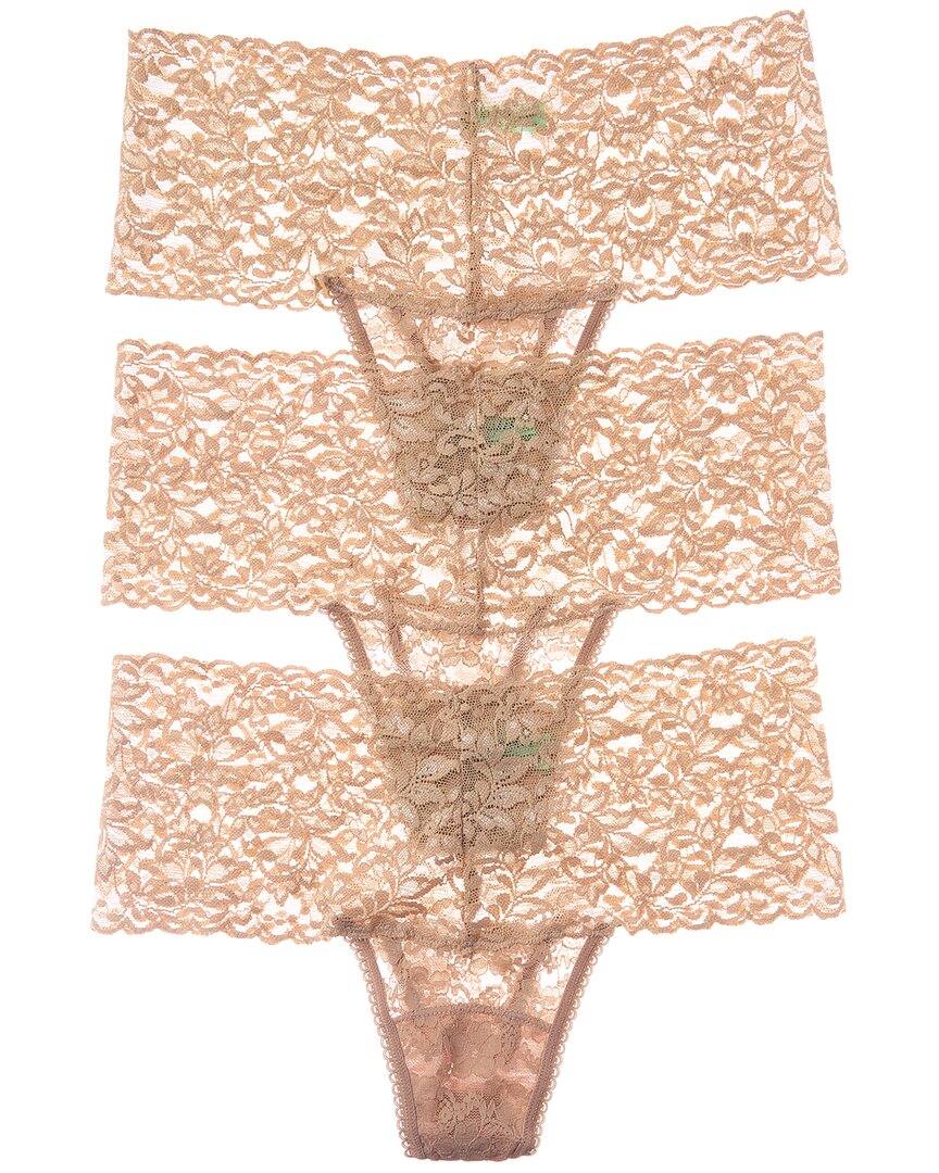 Honeydew Set Of 3 Lady In Lace Thong