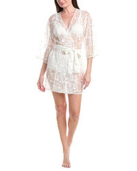 Flora Nikrooz Solid 3D Embroidered Wrap