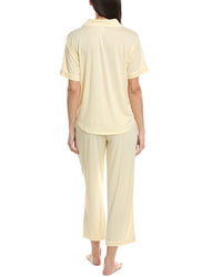 Flora By Flora Nikrooz 2Pc Knit Notch Collar Capri Pajama Set