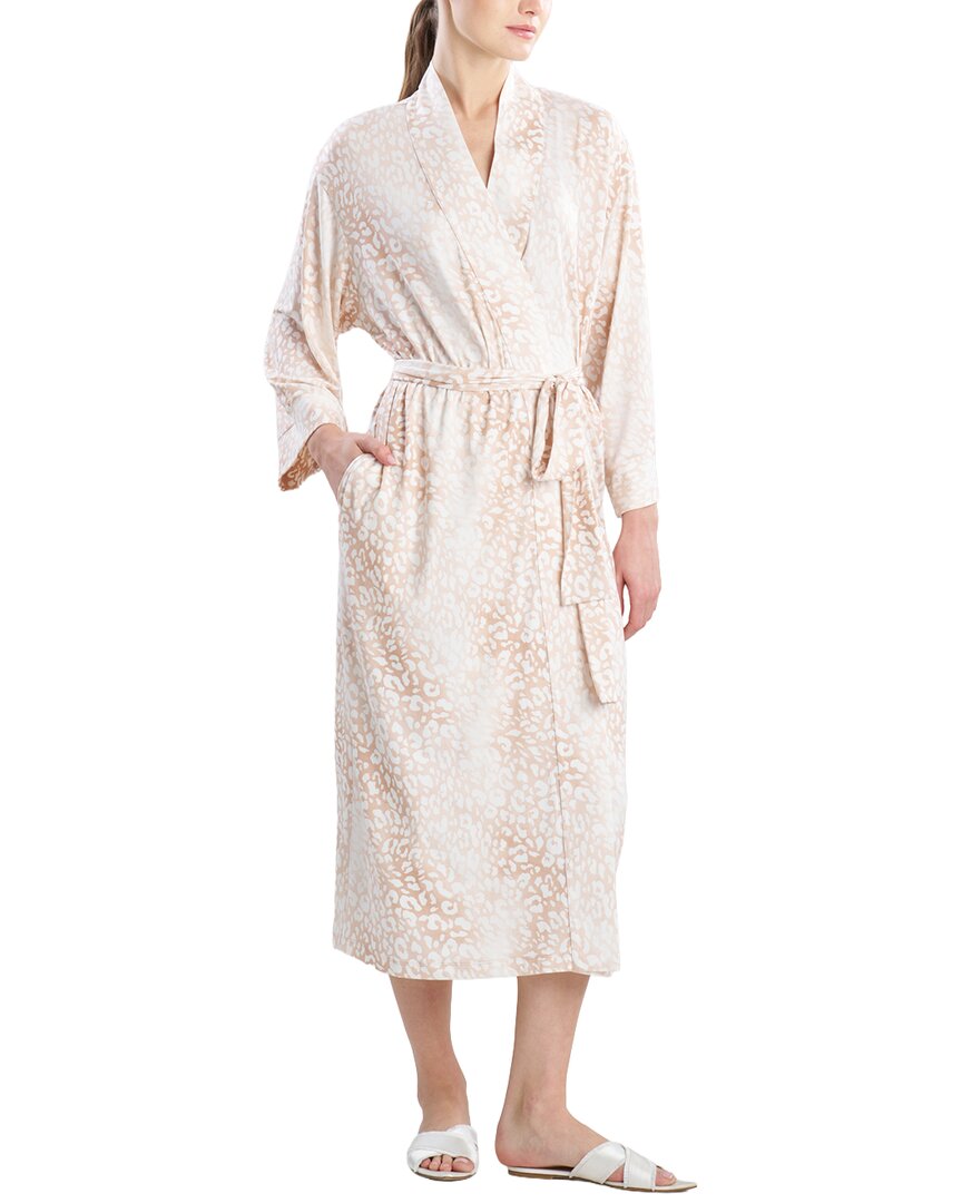 Natori Misty Leopard Cozy Knit Robe