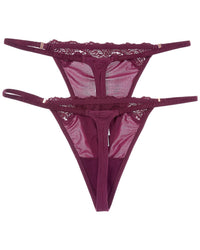 Le Mystere Le Mystere Set Of 2 Lace Allure String Thong