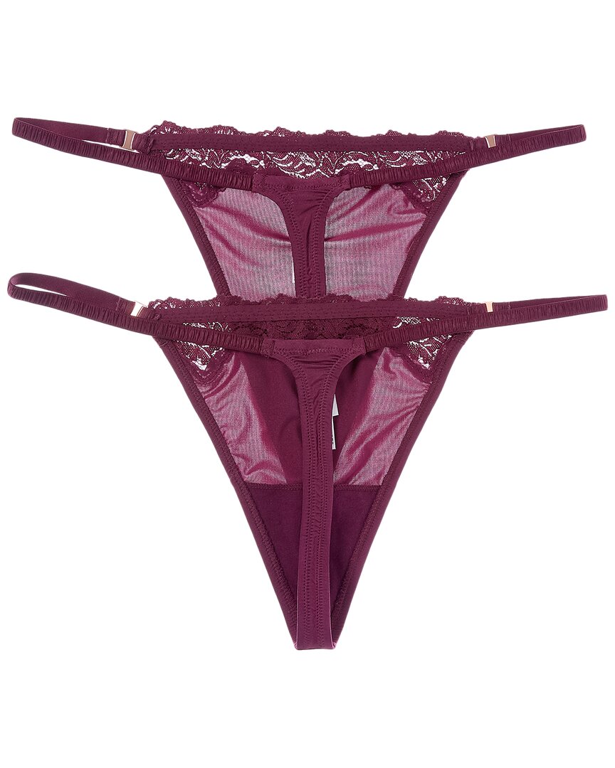 Le Mystere Le Mystere Set Of 2 Lace Allure String Thong