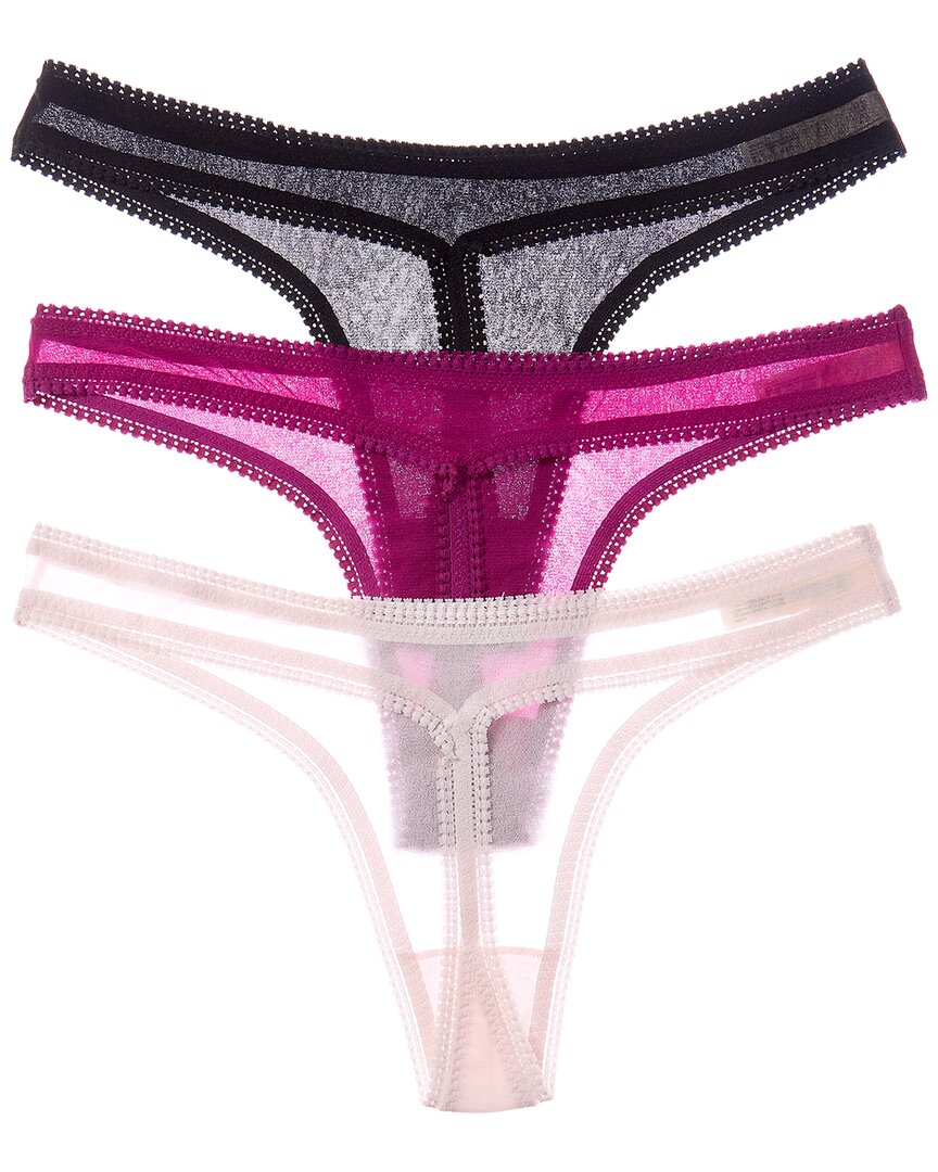 OnGossamer On Gossamer 3Pk Gossamer Mesh Hip G Thong Underwear