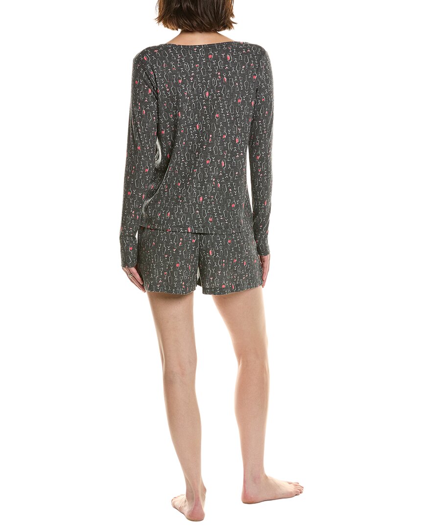 Hue 2Pc Waffel Pajama Set