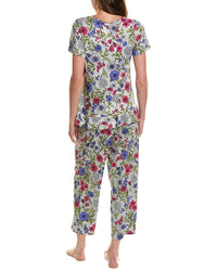 HUE Hue 2Pc Flounce T-Shirt Pajama Set