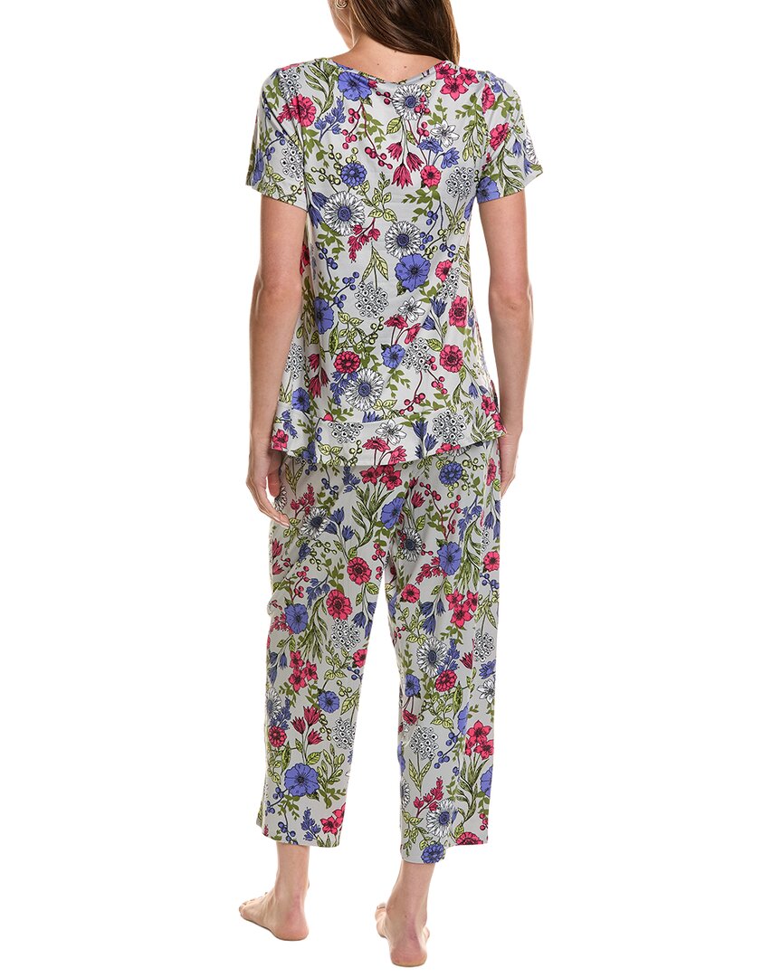 HUE Hue 2Pc Flounce T-Shirt Pajama Set