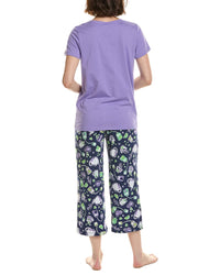 Hue 2Pc T-Shirt & Capri Pajama Set