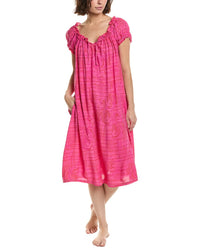 Hue Shirred Lounge Midi Sleepshirt