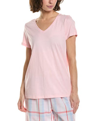 Hue Solid V-Neck Pajama T-Shirt