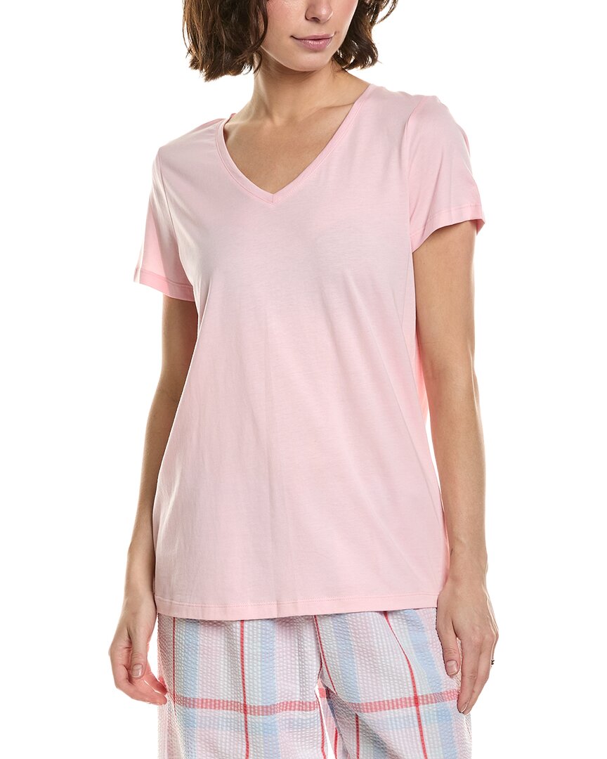 Hue Solid V-Neck Pajama T-Shirt