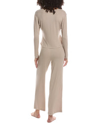 N Natori N Natori Harmony Rib V Neck Top And Pant