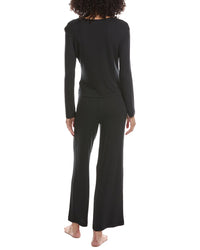 N Natori N Natori 2Pc Harmony Rib V Neck Top & Pant Set
