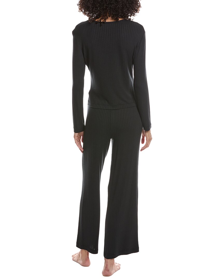N Natori N Natori 2Pc Harmony Rib V Neck Top & Pant Set