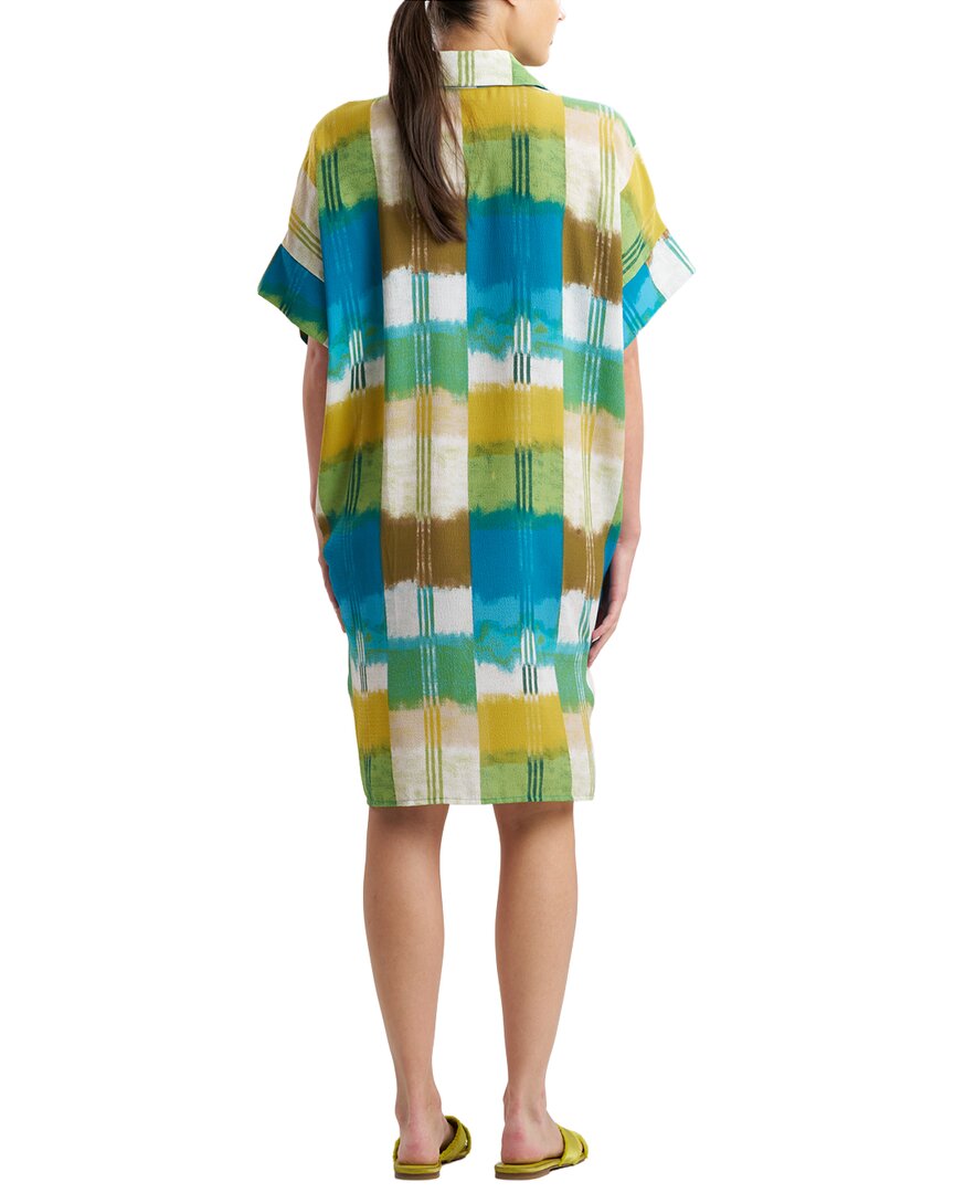 N Natori N Natori Sunset Crinkle Dolman Shirtdress