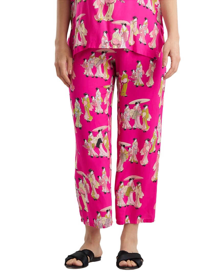 N Natori N Natori 2Pc Geisha Challis Mandarin Pajama Set