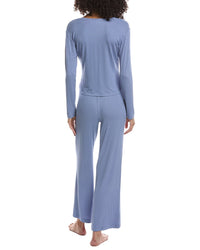 N Natori N Natori 2Pc Harmony Rib V Neck Top & Pant Set