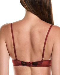 KIKI DE MONTPARNASSE Kiki De Montparnasse Lace Inset Silk-Blend Balconette Bra