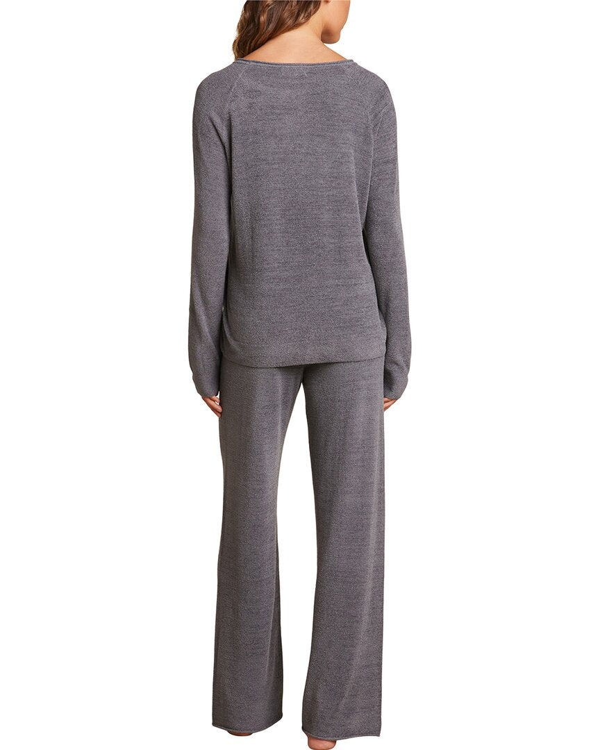 Barefoot Dreams Barefoot Dreams 2Pc Jersey Roll Pullover & Wide Leg Pant Set