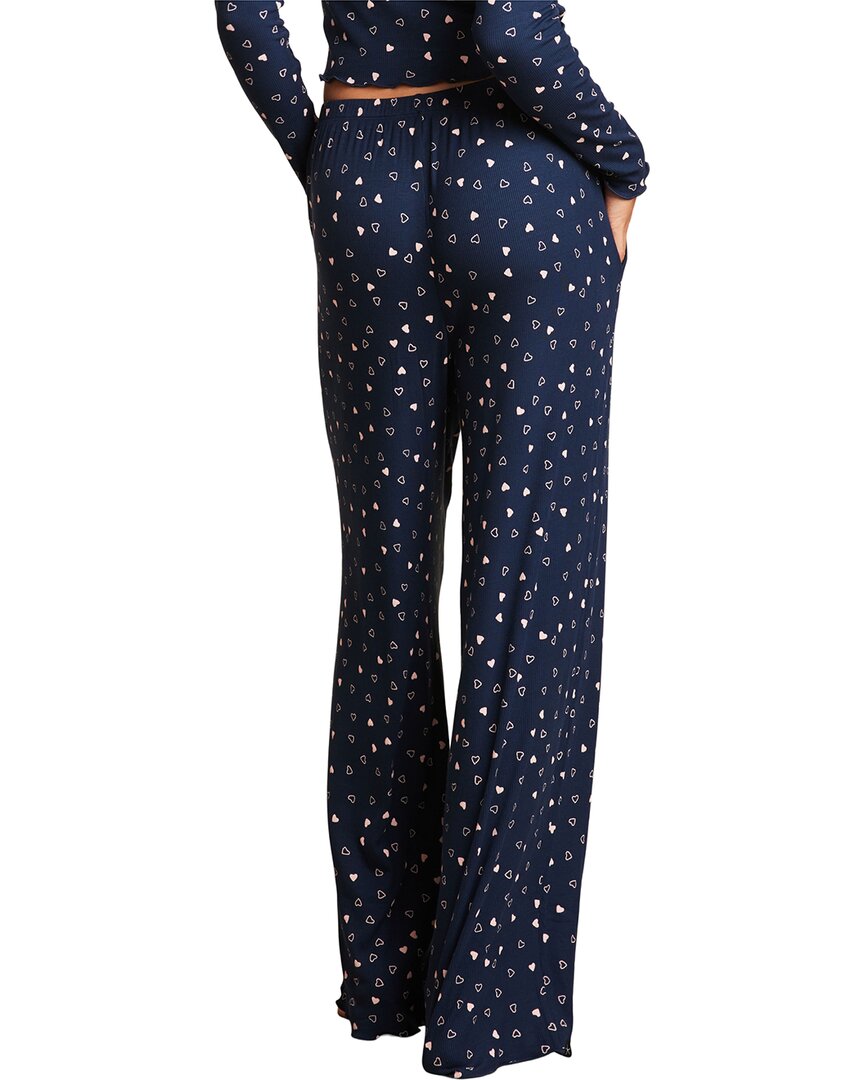 Barefoot Dreams Barefoot Dreams Ultra Soft Rib Lettuce Hem Wide Leg Pant
