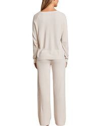 Barefoot Dreams Barefoot Dreams 2Pc Jersey Roll Pullover & Wide Leg Pant