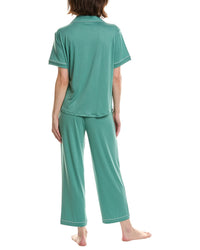 Flora by Flora Nikrooz Flora By Flora Nikrooz 2Pc Knit Notch Collar Capri Pajama Set