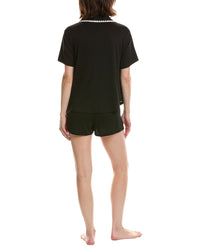 Flora by Flora Nikrooz Flora By Flora Nikrooz 2Pc Solid Knit Notch Collar Short Set