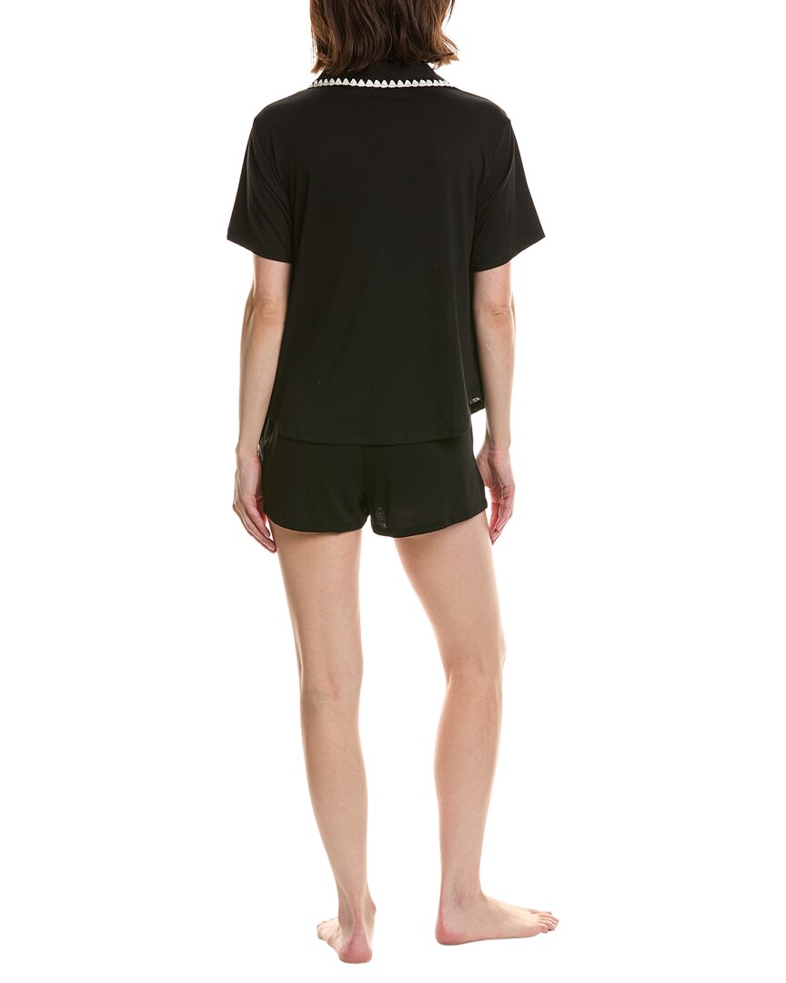 Flora by Flora Nikrooz Flora By Flora Nikrooz 2Pc Solid Knit Notch Collar Short Set
