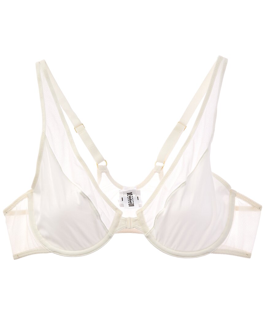 Wolford Wolford Sheer Opaque Front Close Plunge Bra