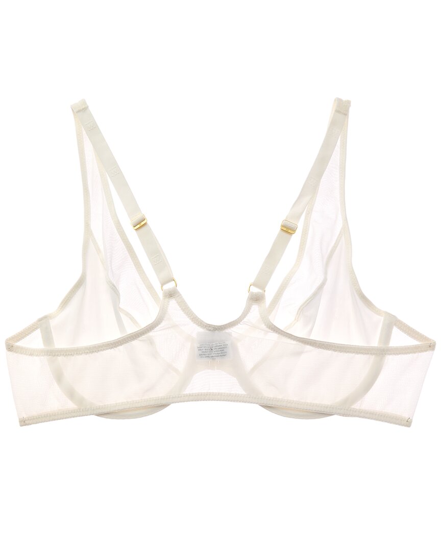 Wolford Wolford Sheer Opaque Front Close Plunge Bra