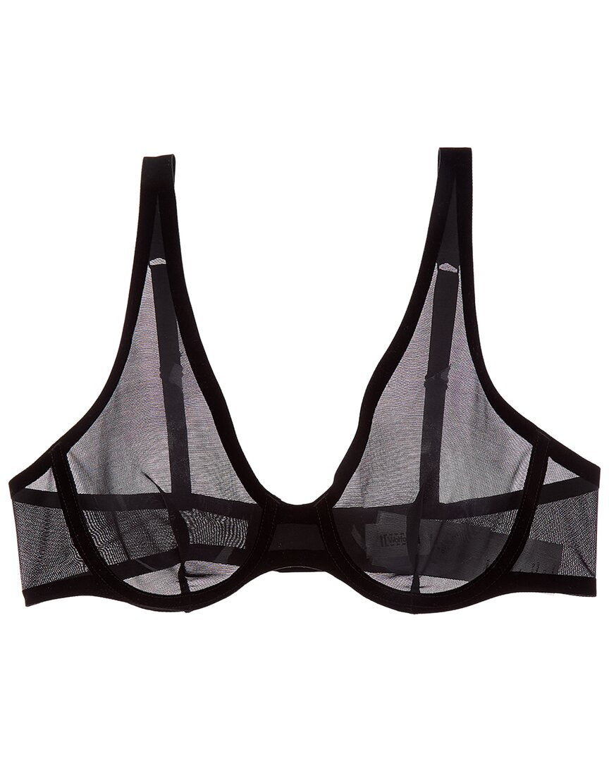 Wolford Wolford Bonded To Tulle Unlined Plunge Bra