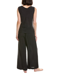 Natori Natori 2Pc Sleek Cowl Silk-Blend Pajama Set