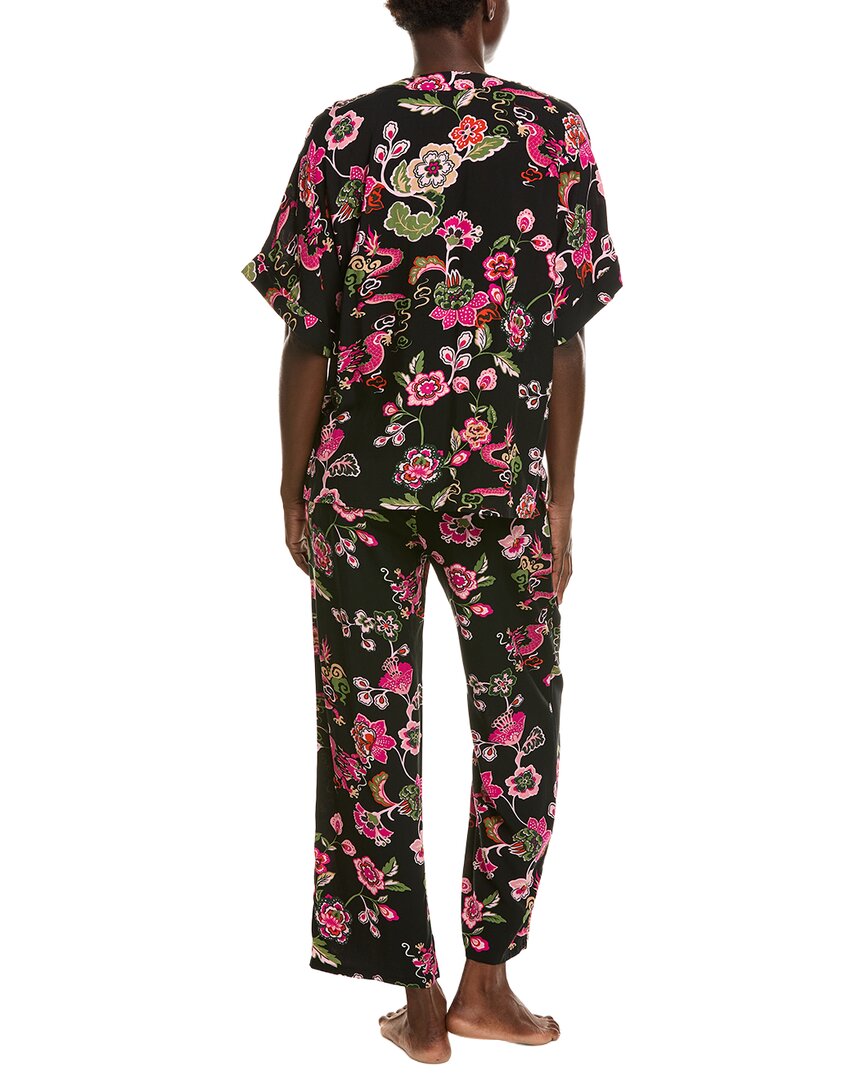 N Natori N Natori 2Pc Fleur Dragon Printed Challis Pajama Set